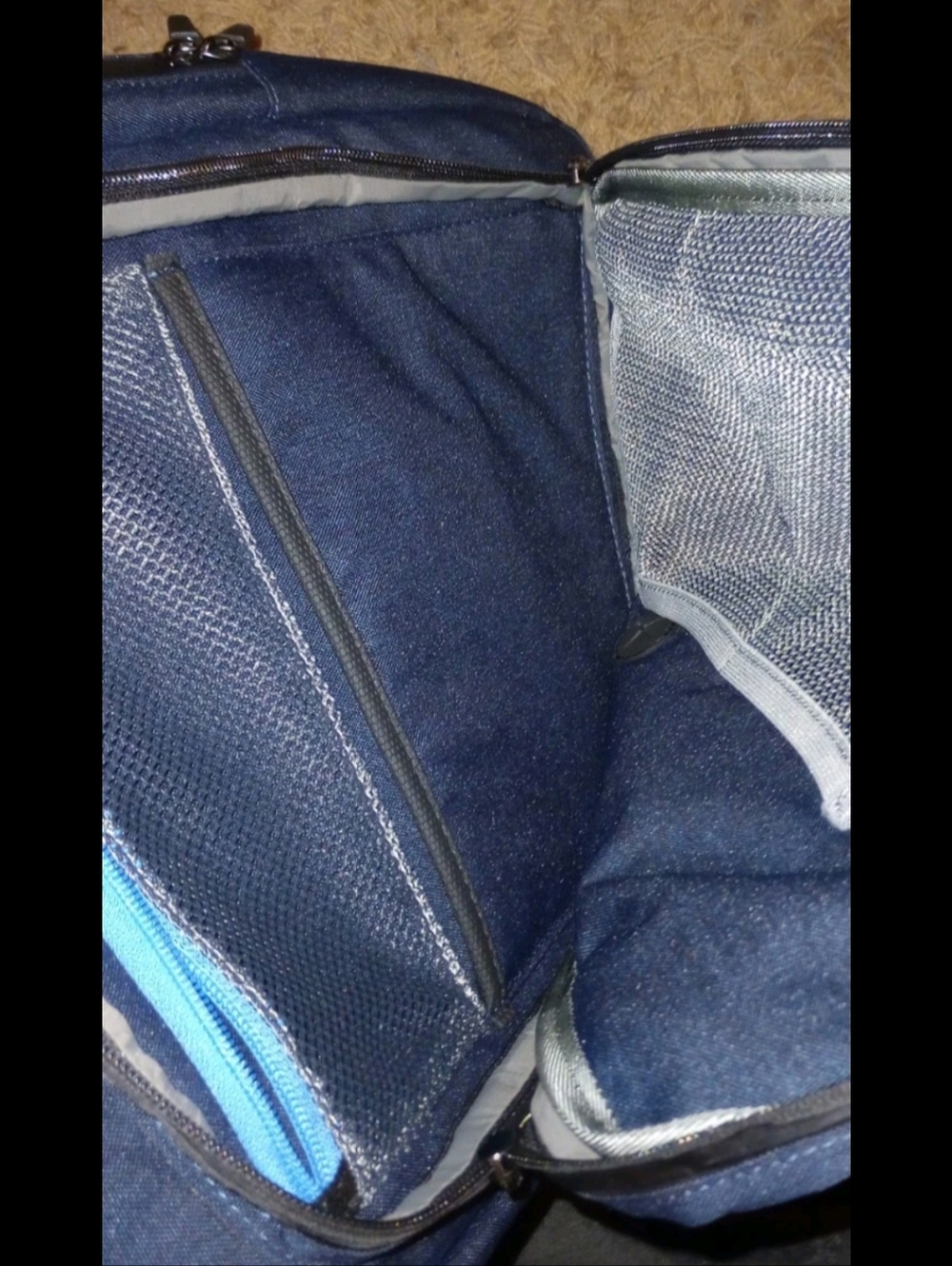 Mack Weldon Ion Convertible Backpack Navy Heather Clean, Used - Picture 5 of 7